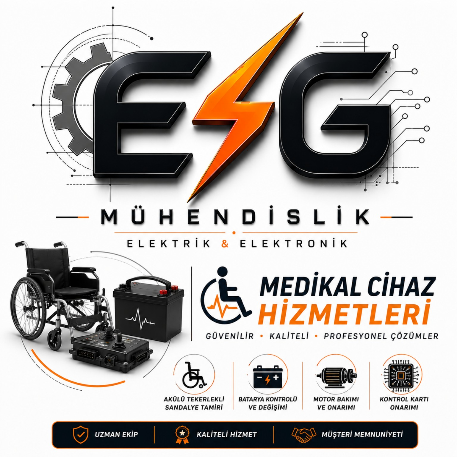 Aksaray akülü sandalye ve engelli aracı elektronik tamiri